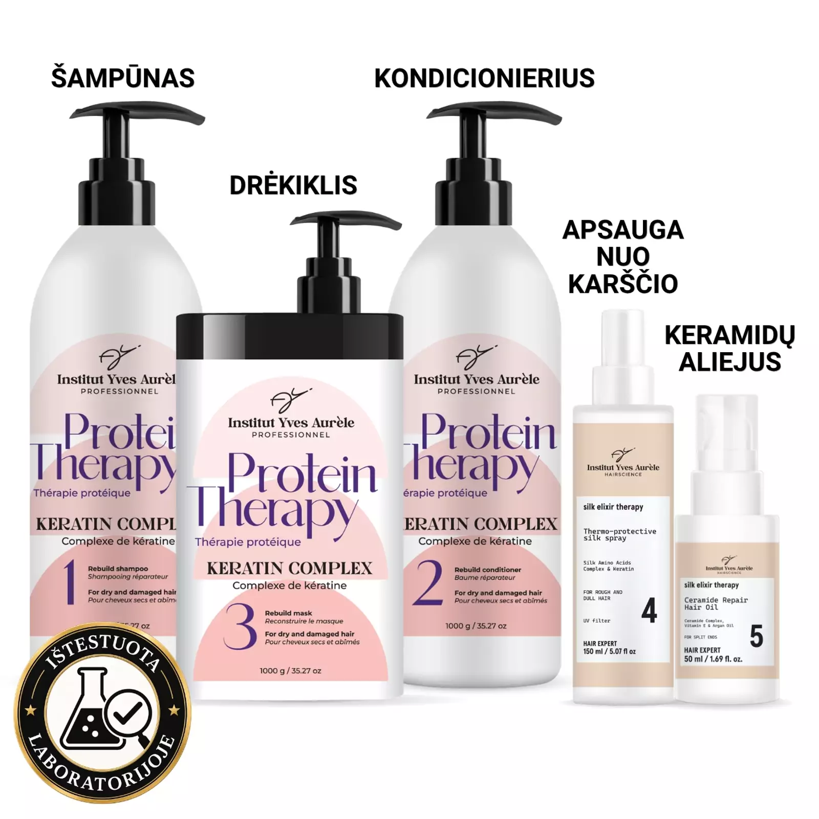 PILNAS PROTEINŲ IR ŠILKO TERAPIJOS RINKINYS XXL PILNAS PROTEINŲ IR ŠILKO TERAPIJOS RINKINYS XXL